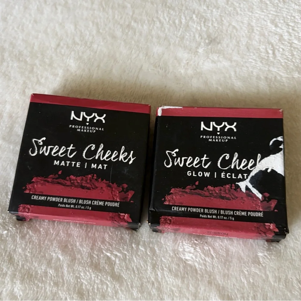 NYX Sweet Cheeks Creamy Powder Blush Duo - Rose Pink
